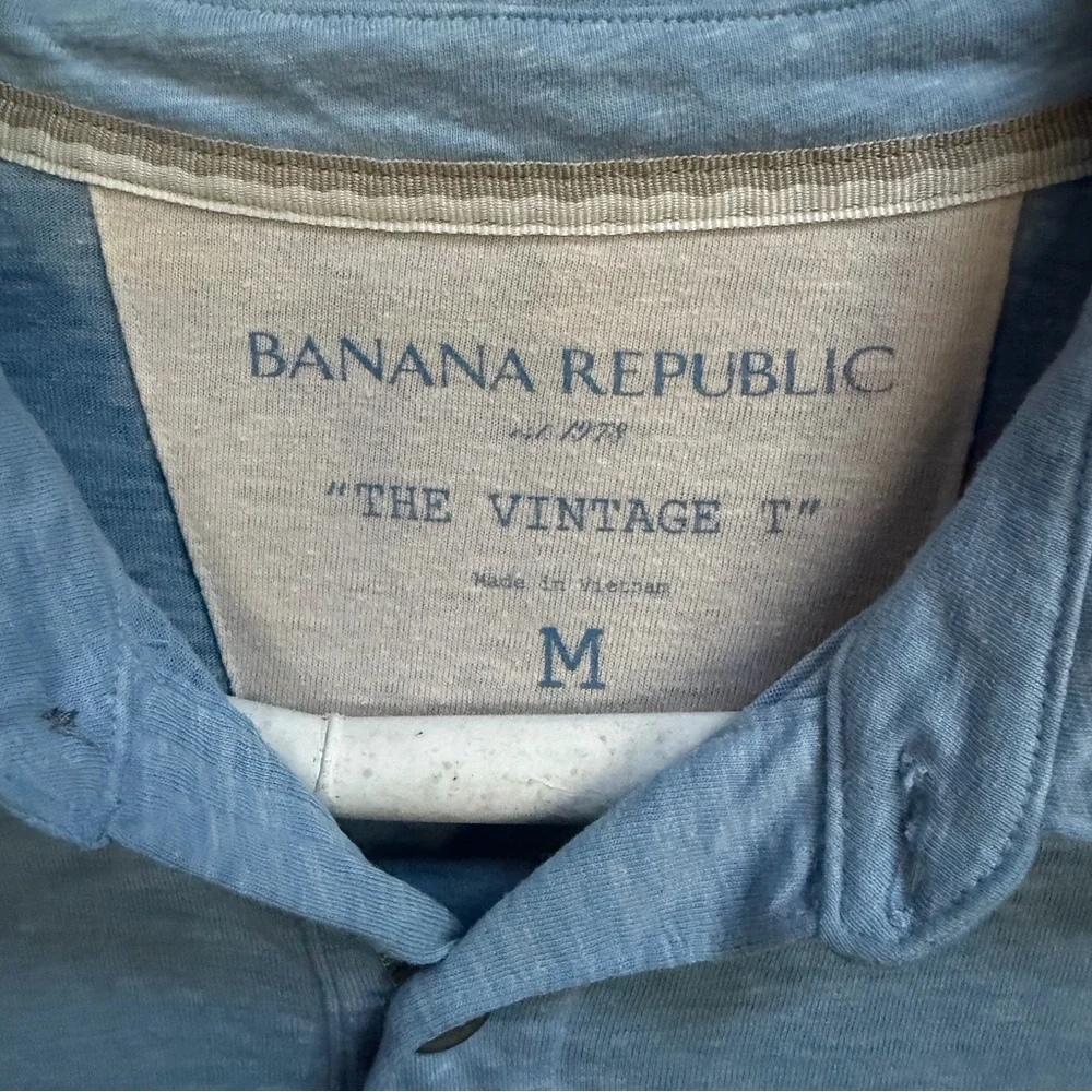 Banana Republic Light Blue Polo Shirt